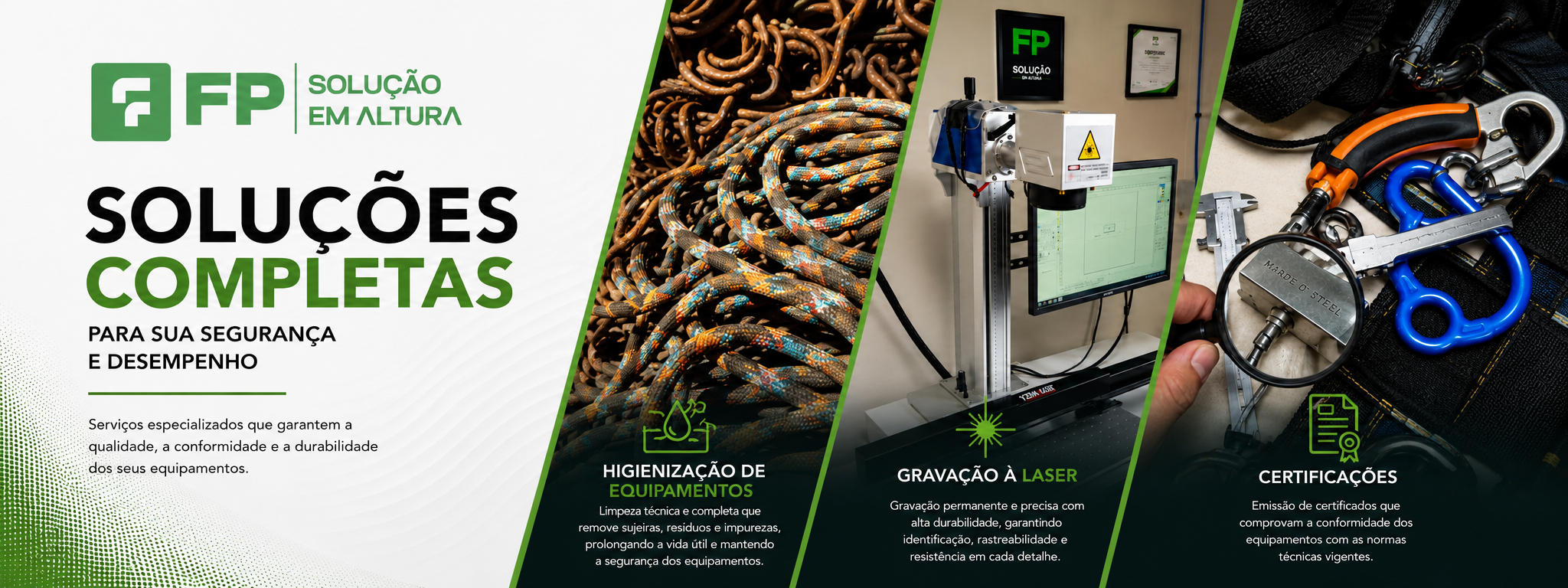 Complete service solutions — equipment cleaning, laser marking and certifications.