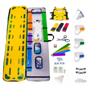 Kit de imobilização e resgate (tipo CIPA), com prancha de polietileno