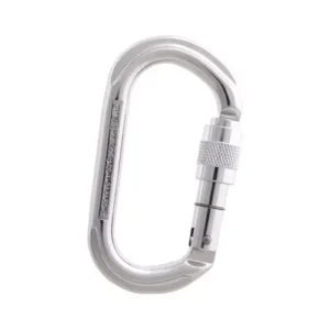 Mosquetão em alumínio oval trava manual | BIG-S-2345AS