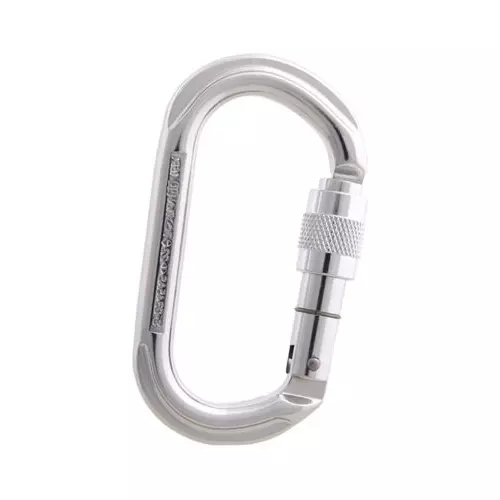 Mosquetão em alumínio oval trava manual | BIG-S-2345AS