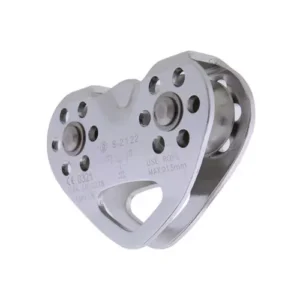 Polia dupla tipo tirolesa para corda