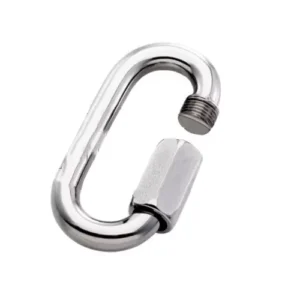 Mosquetão tipo oval inox