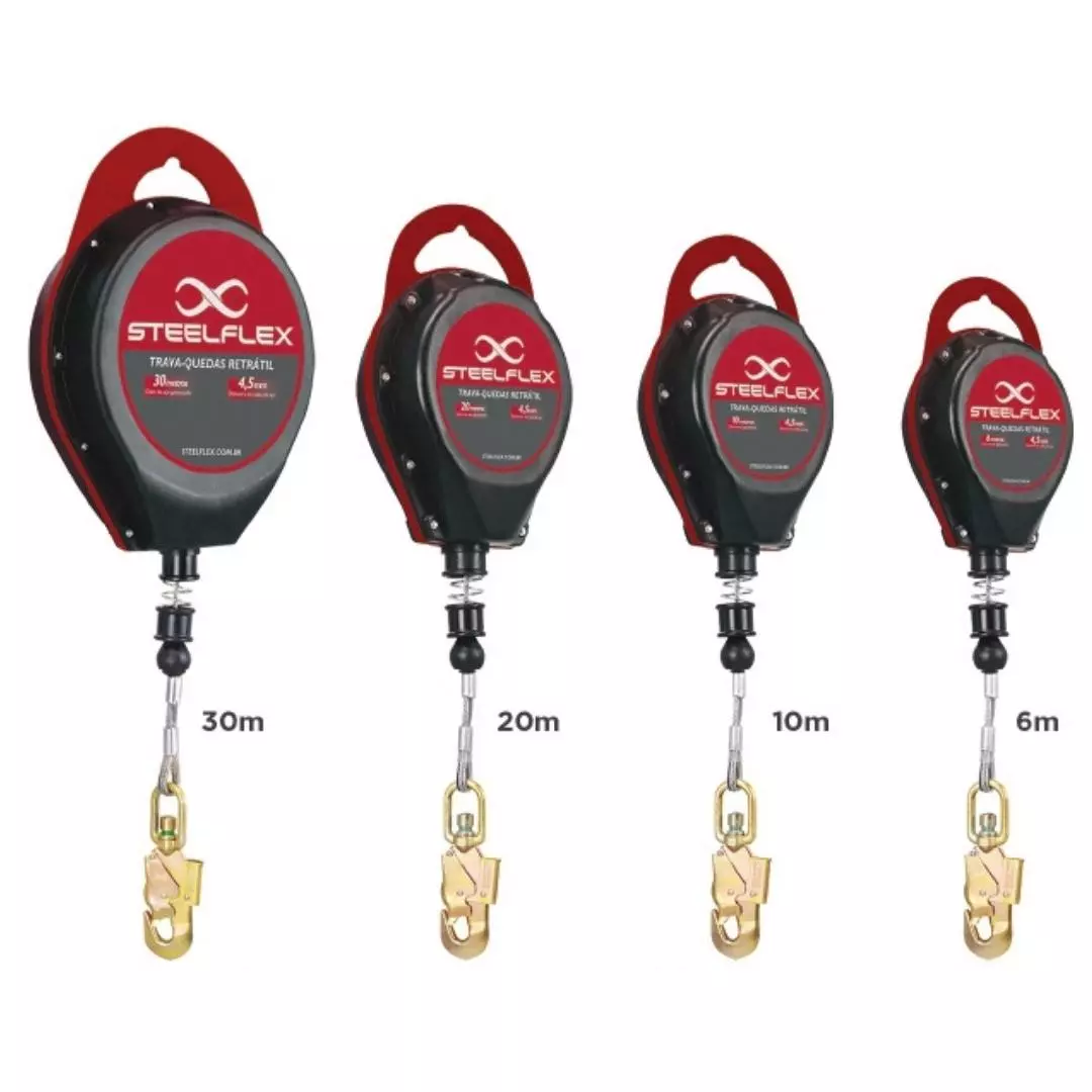 Trava-Quedas Retrátil Steelflex de 30m/20m/10m/6m
