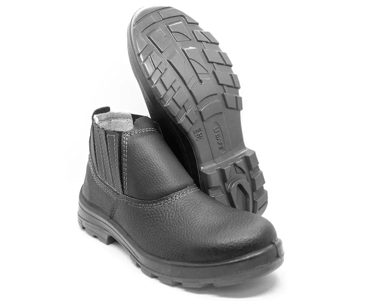 Botina de Elástico/Couro com Bico de PVC USafe Fujiwara CA 32807 - Image 3