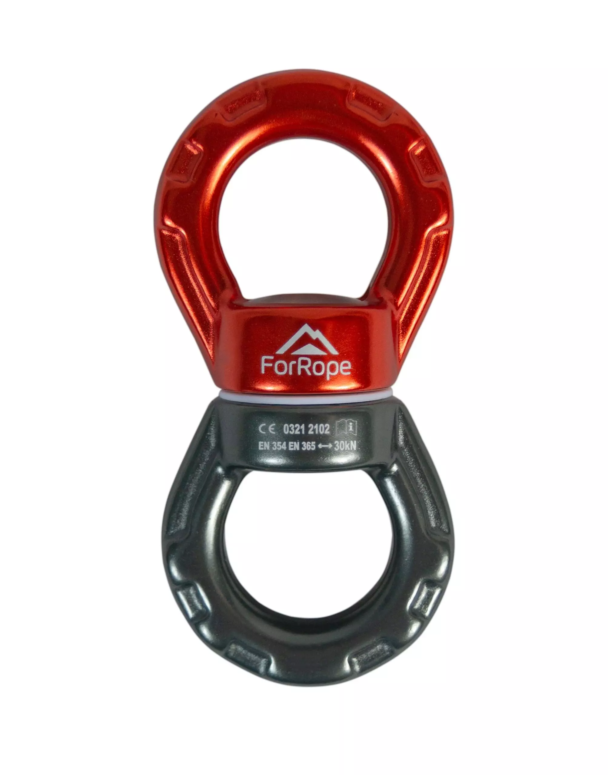 Destorcedor de Corda Aluminio - 30KN - Laranja e Cinza - For Rope - CE EN