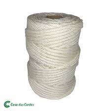 Corda Poliester Trancada Branca 5,0 mm