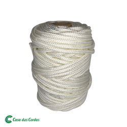 Corda Poliester Trancada Branca 6,0mm