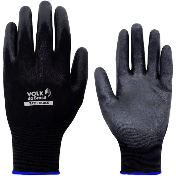 Luva Tátil Black Poliuretano Smart - Volk - CA 46932